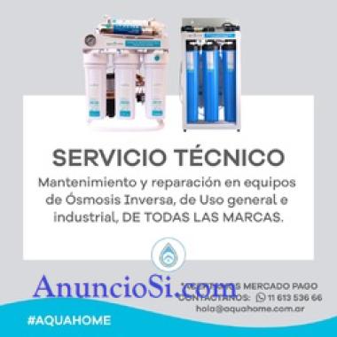 Servicio tecnico de equipos de osmosis inversa 